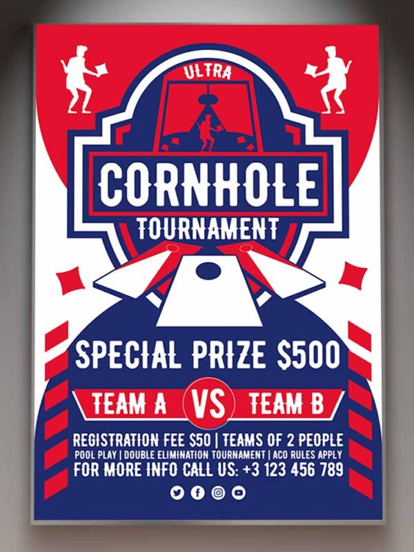 Download Ultra Cornhole Card Printable Template 1