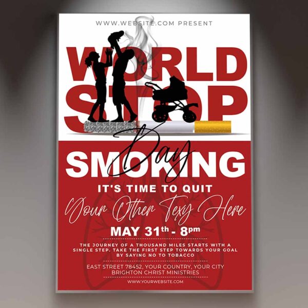 Download World No Tobacco Day Card Printable Template 1