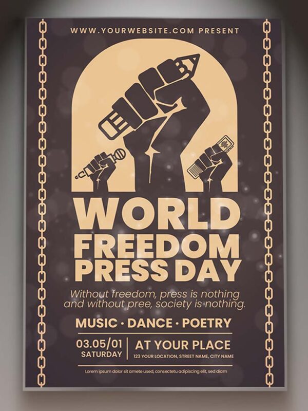 Download World Press Freedom Day Card Printable Template 1