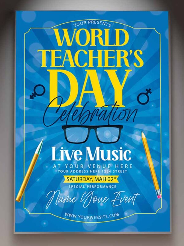 Download World Teachers Day Card Printable Template 1