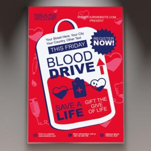Download Blood Drive Day Card Printable Template 1