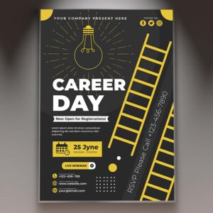 Download Career Day Event Card Printable Template 1