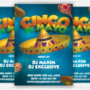 Download Cinco de Mayo Celebration - Flyer PSD Template | ExclusiveFlyer