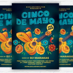 Download Cinco de Mayo Event - Flyer PSD Template | ExclusiveFlyer