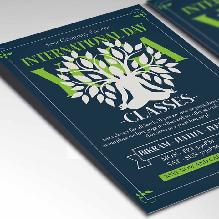 Download International Yoga Day Card Printable Template 2