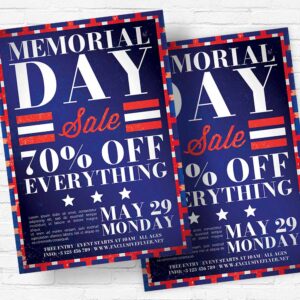 Download Memorial Day Sale - Flyer PSD Template | ExclusiveFlyer