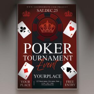 Download Poker Tournament Online Card Printable Template 1