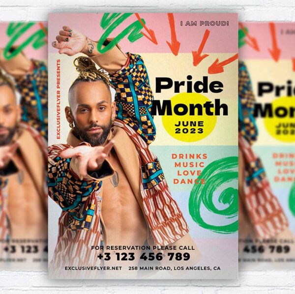 Download Pride Month Event - Flyer PSD Template | ExclusiveFlyer