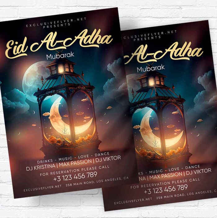Dowenload Eil Al-Adha Mubarak - Flyer PSD Template | ExclusiveFlyer