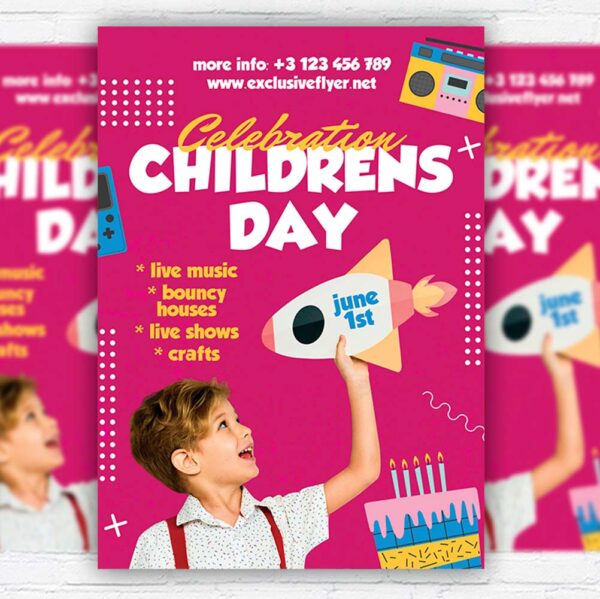 Download Children's Day Celebration - Flyer PSD Template | ExclusiveFlyer