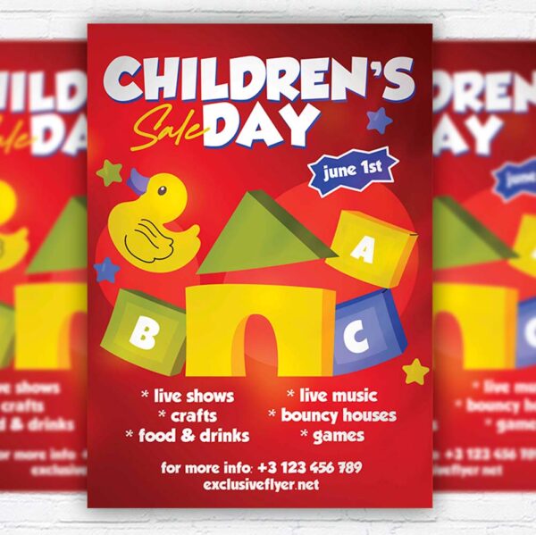 Download Children's Day Sale - Flyer PSD Template | ExclusiveFlyer