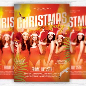 Download Christmas in July Affair - Flyer PSD Template | ExclusiveFlyer