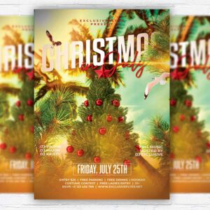 Download Christmas in July Party - Flyer PSD Template | ExclusiveFlyer
