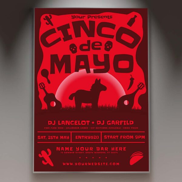 Download Cinco De Mayo Event Card Printable Template 1