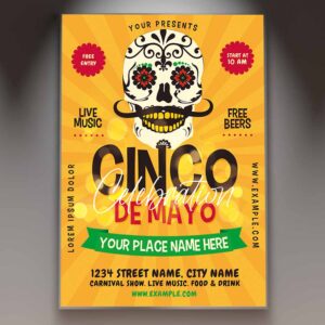 Download Cinco De Mayo Fest Card Printable Template 1