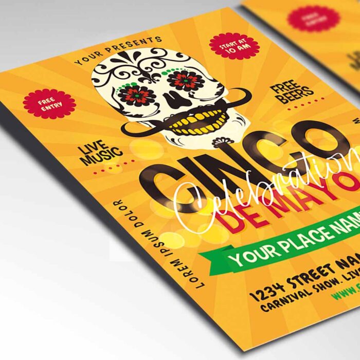 Download Cinco De Mayo Fest Card Printable Template 2