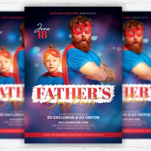 Download Fathers Day Party - Flyer PSD Template | ExclusiveFlyer