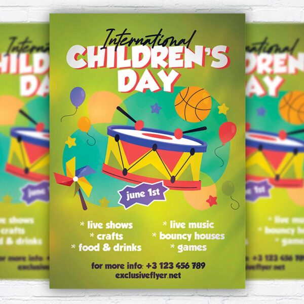 Download International Children's Day - Flyer PSD Template | ExclusiveFlyer