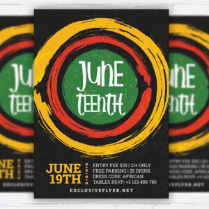 Download Juneteenth Party - Flyer PSD Template | ExclusiveFlyer