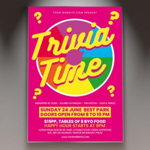 Download Trivia Time Card Printable Template 1
