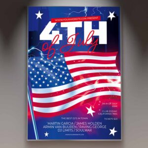 Download 4th of July Card Printable Template 1