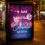 Download 4th of July Celebration Card Printable Template 3