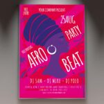 Download Afro Beat Party Card Printable PSD Template 1