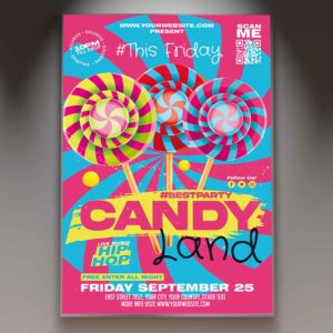 Download Candy Land Card Printable Template 1