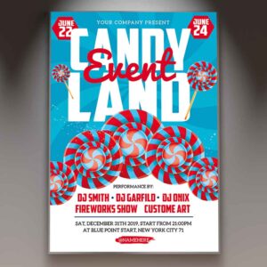 Download Candy Land Event Card Printable Template 1