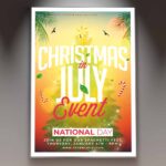 Download Christmas in July Event Card Printable Template 1