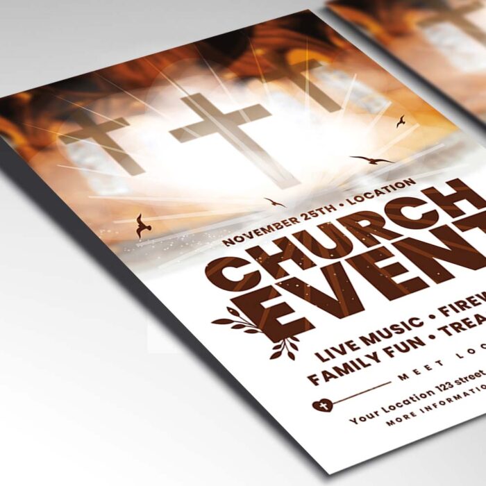 Download Church Event Card Printable PSD Template 2