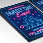 Download Family Day Event Card Printable PSD Template 2
