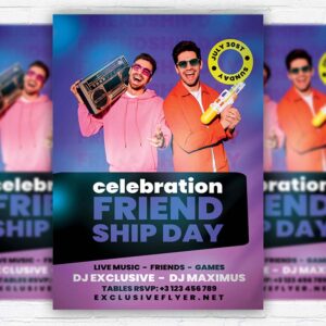 Download Friendship Day Celebration - Flyer PSD Template | ExclusiveFlyer
