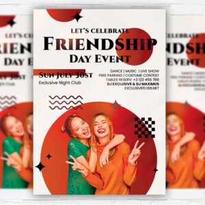 Download Friendship Day Event - Flyer PSD Template | ExclusiveFlyer