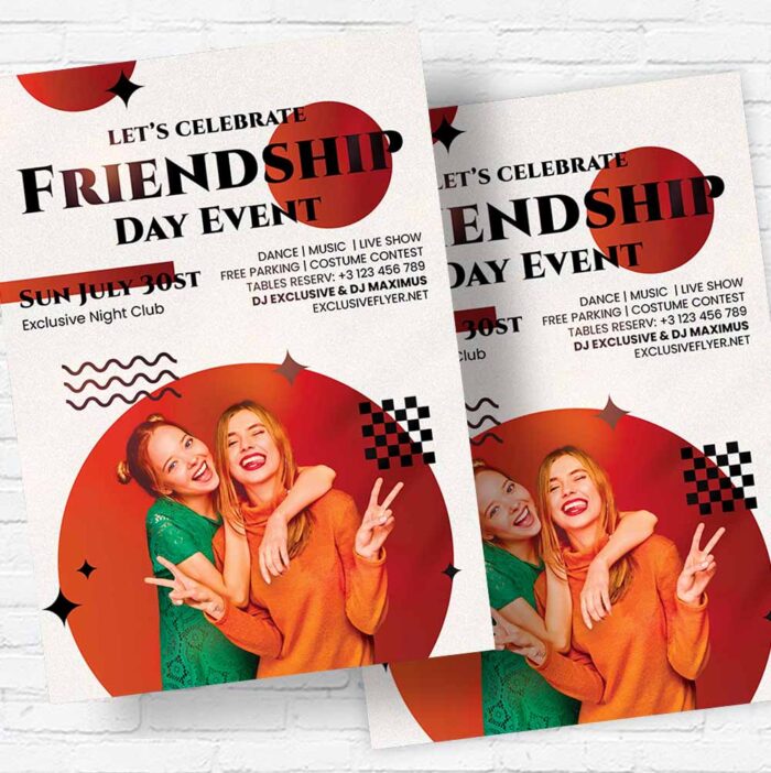 Download Friendship Day Event - Flyer PSD Template | ExclusiveFlyer