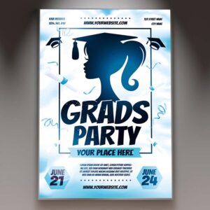 Download Graduation Party Card Printable Template 1