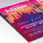 Download Happy Islamic New Year Card Printable PSD Template 2