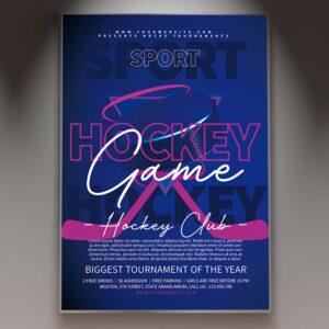 Download Hockey Game Card Printable Template 1