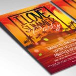 Download I Love Summer Party Card Printable PSD Template 2