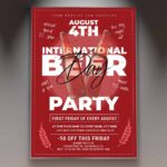 Download International Beer Day Card Printable PSD Template 1