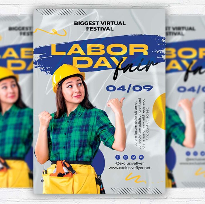 Download Labor Day Fair - Flyer PSD Template | ExclusiveFlyer