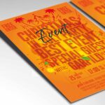Download Party Christmas in July Card Printable Template 2