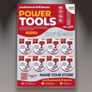 Download Power Tools Device Card Printable PSD Template 1
