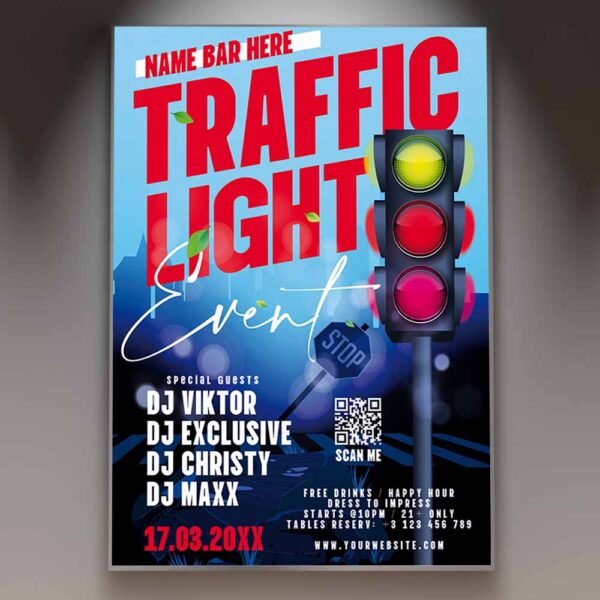 traffic-light-party-card-printable-template-psdmarket