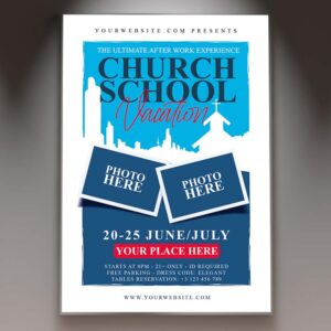 Download Vacation Church School Card Printable Template 1