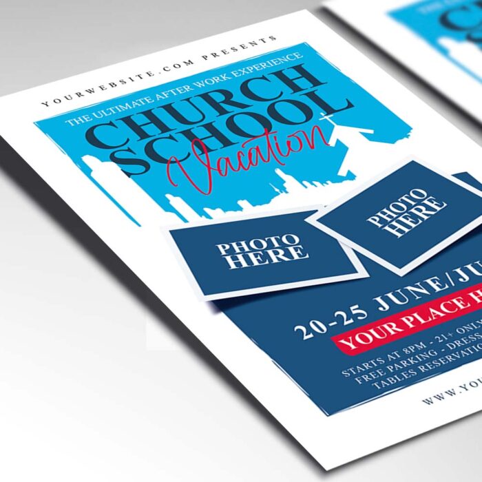 Download Vacation Church School Card Printable Template 2