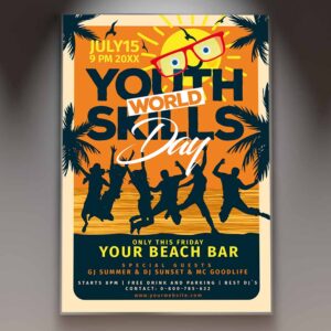 Download World Youth Skills Day Card Printable Template 1