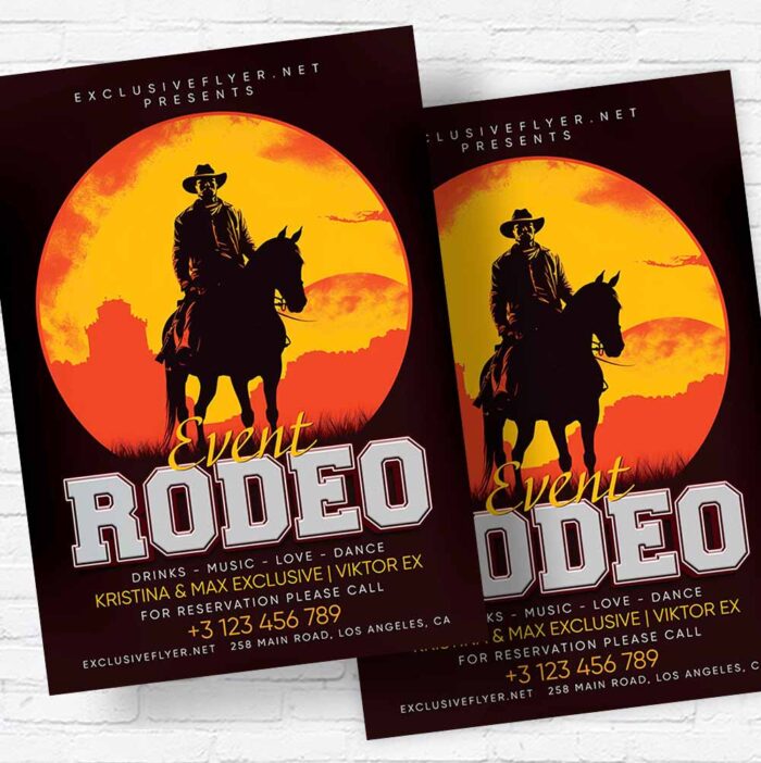 Download Rodeo Event - Flyer PSD Template | ExclusiveFlyer