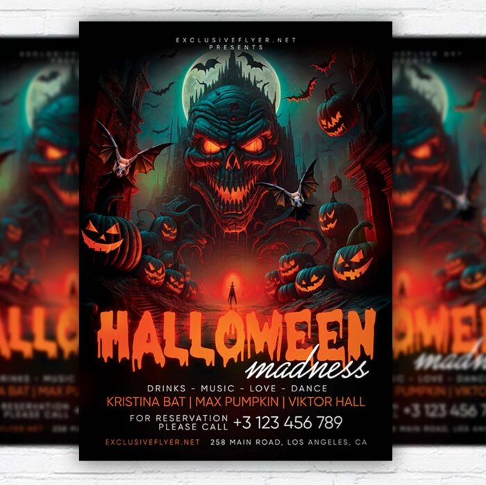Download Halloween Madness - Flyer PSD Template | ExclusiveFlye