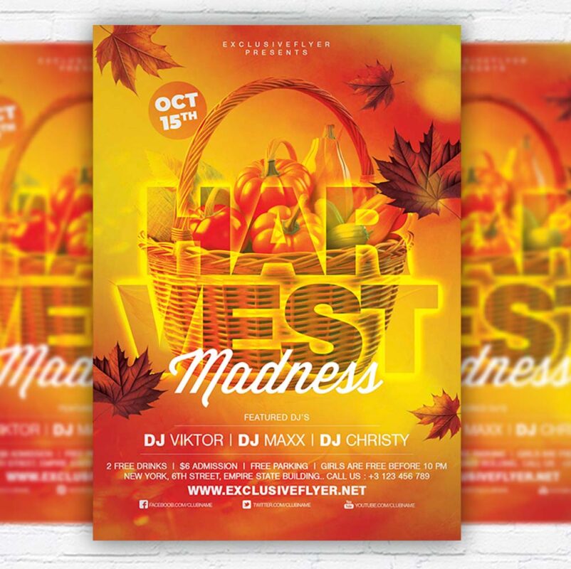 Download Harvest Festival Event - Flyer PSD Template | ExclusiveFlye